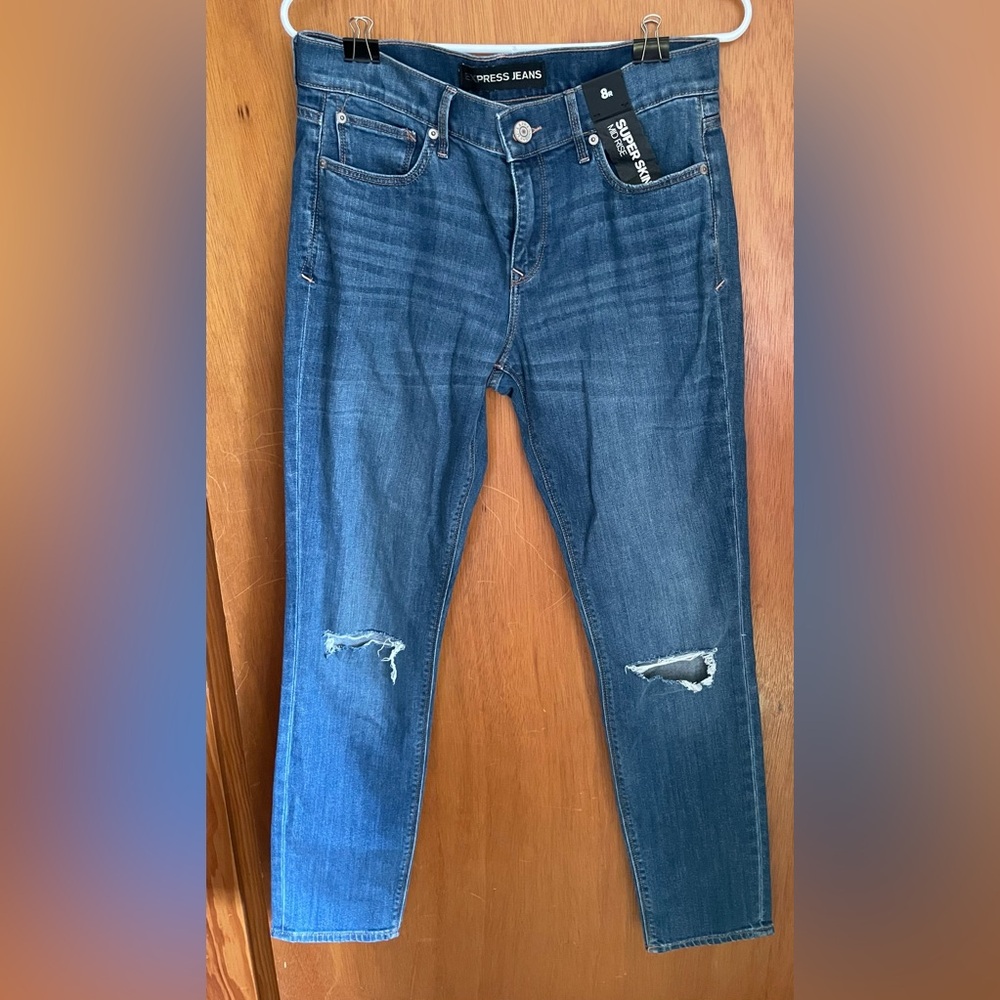Express Jeans, Super Skinny Midrise, Size 8